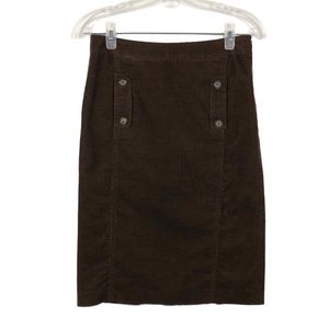 Banana Republic Factory Brown Corduroy Skirt